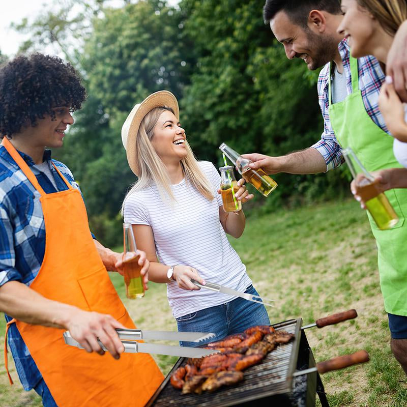 BBQ Grill Tool Set 30Pcs Heavy Duty Stainless Steel Utensils in Aluminum Case for Family Cooking & Grilling Essentials Non-Slip Grilling Accessories