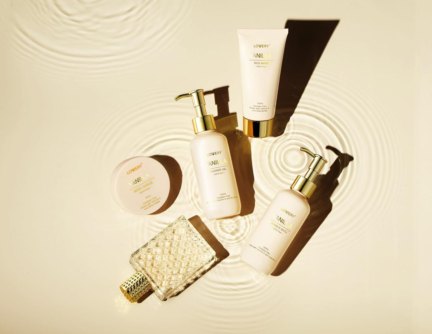 Gifts for Women, Vanilla Spa Gift Basket for Women - Self Care Kit Bath Set with Shower Gel, Bubble Bath, Perfume, Gua Sha, Jade Roller - Birthday Gift Set for Women, Mom, Mother'S Day