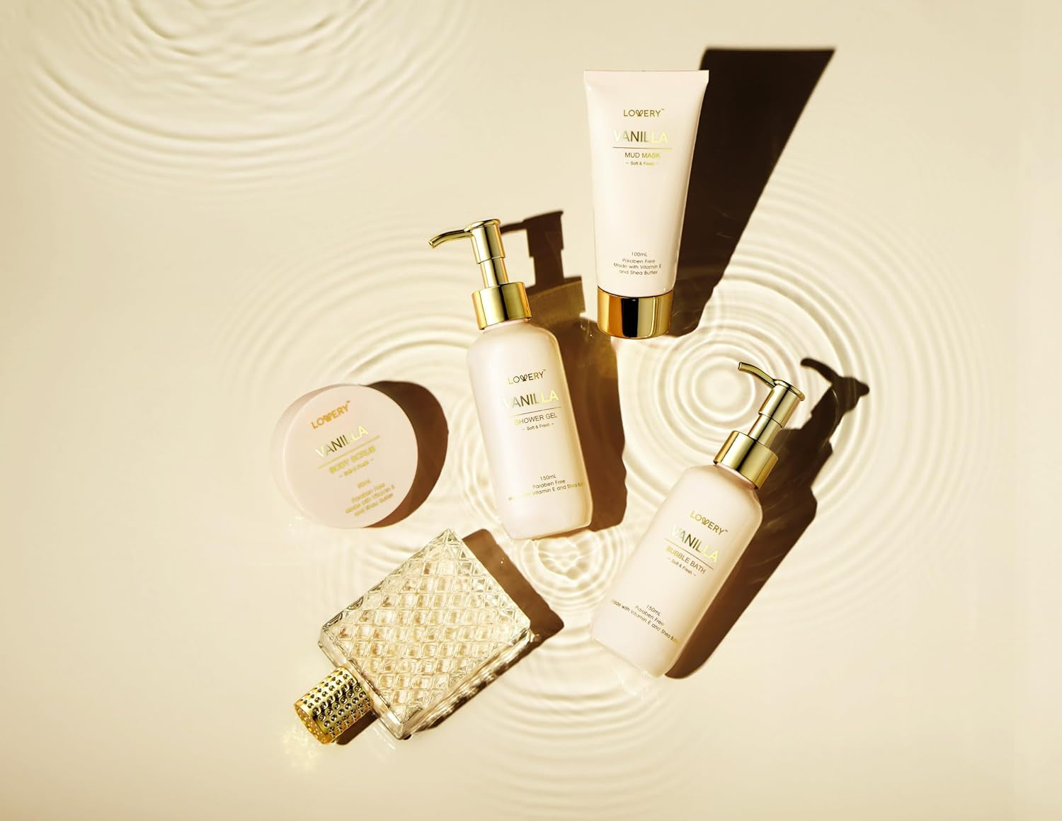 Gifts for Women, Vanilla Spa Gift Basket for Women - Self Care Kit Bath Set with Shower Gel, Bubble Bath, Perfume, Gua Sha, Jade Roller - Birthday Gift Set for Women, Mom, Mother'S Day