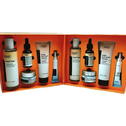 VGO 6 in 1 Kit Skincare Set, Facial Cleansing Set, Gift Box Set Face Serum, Gentle Serum Vitamina C Moisturizing Cream Deep Hydration Easily Absorbed Winter Moisturizer Dry Skin Reduce Wrinkles Brightening Serum Even Skin Tone Oil Control Serum Korean