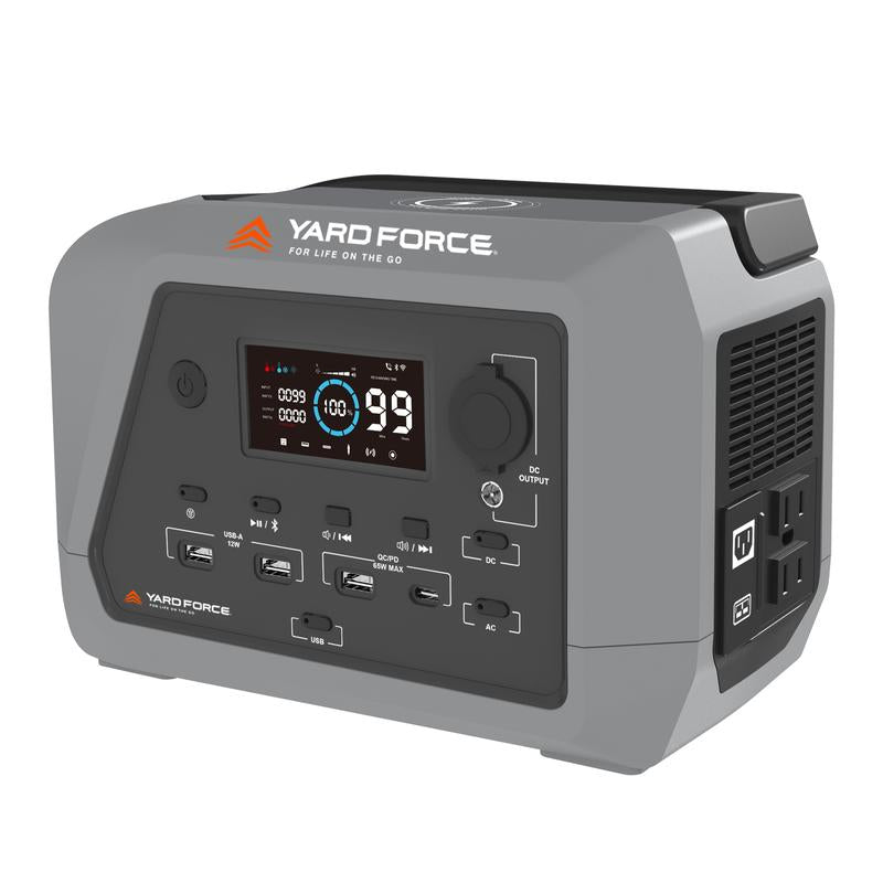 Portable Power Station 230Wh Camping Lithium Battery Solar Generator Fast Charging with AC Outlet 600W Peak Power Bank(Solar Panel Optional) for Outdoor Camping, Vehicle Emergency, Electric Backup