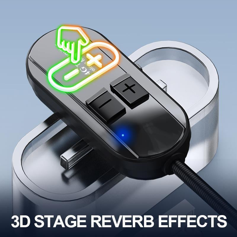 Wireless Microphone System, 2.4G Dual Wireless Headset Microphone, Rechargeable Microphone for Speaker, Teacher and Fitness Coach, Audio