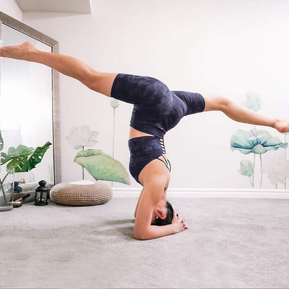 Yoga Shorts for Women – 5" High Waisted Biker Shorts with Pockets for Workout, Training, Running