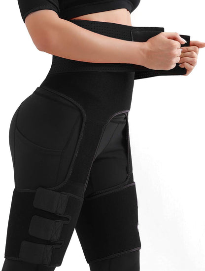 4 in 1 High Waist Arm and Thigh Wast Trainer for Women, Sweat Band Waist Trimmer plus Size